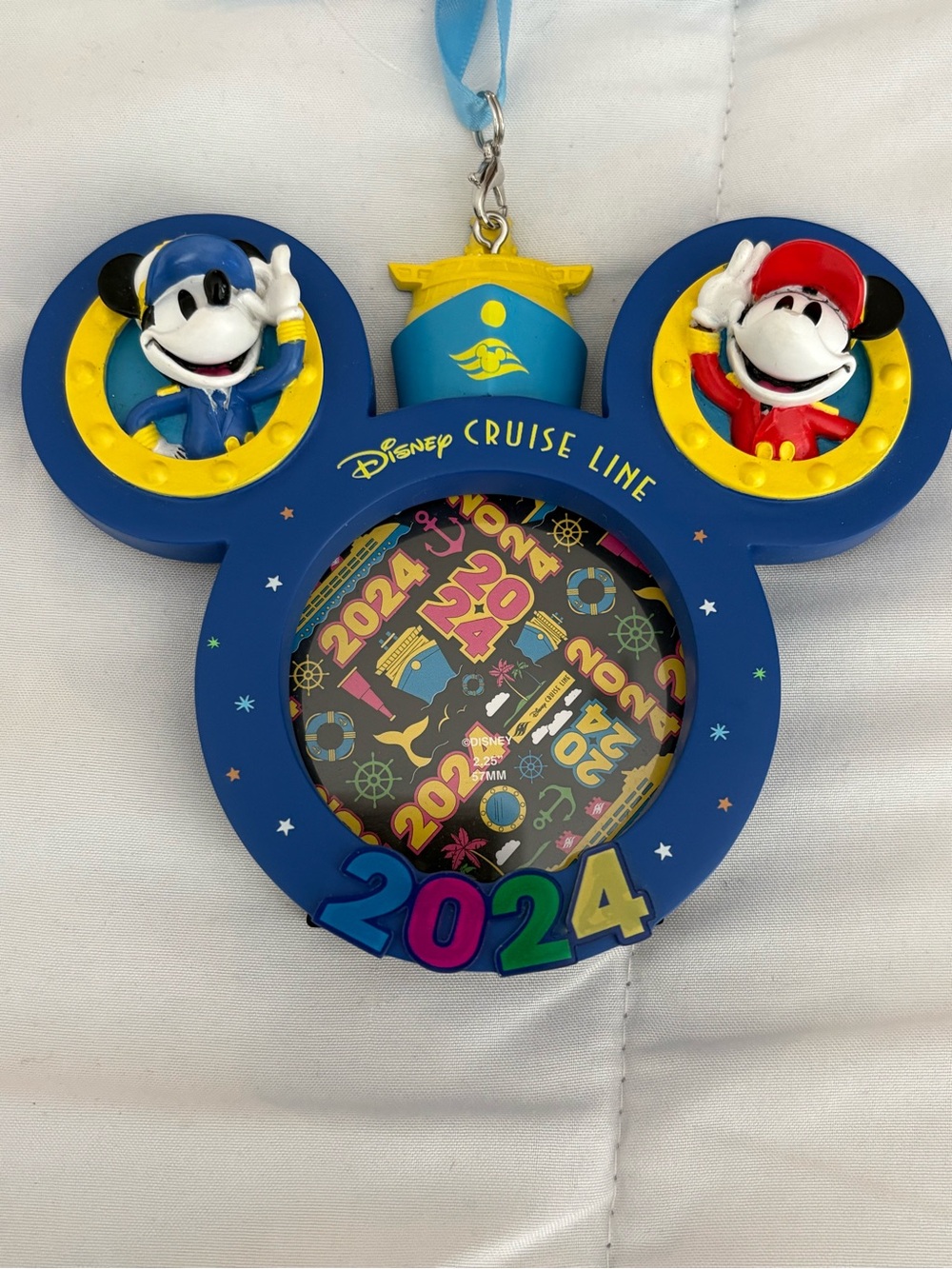 Disney Cruise Line 2024 Mickey Ear Photo Frame Ornament - NEW